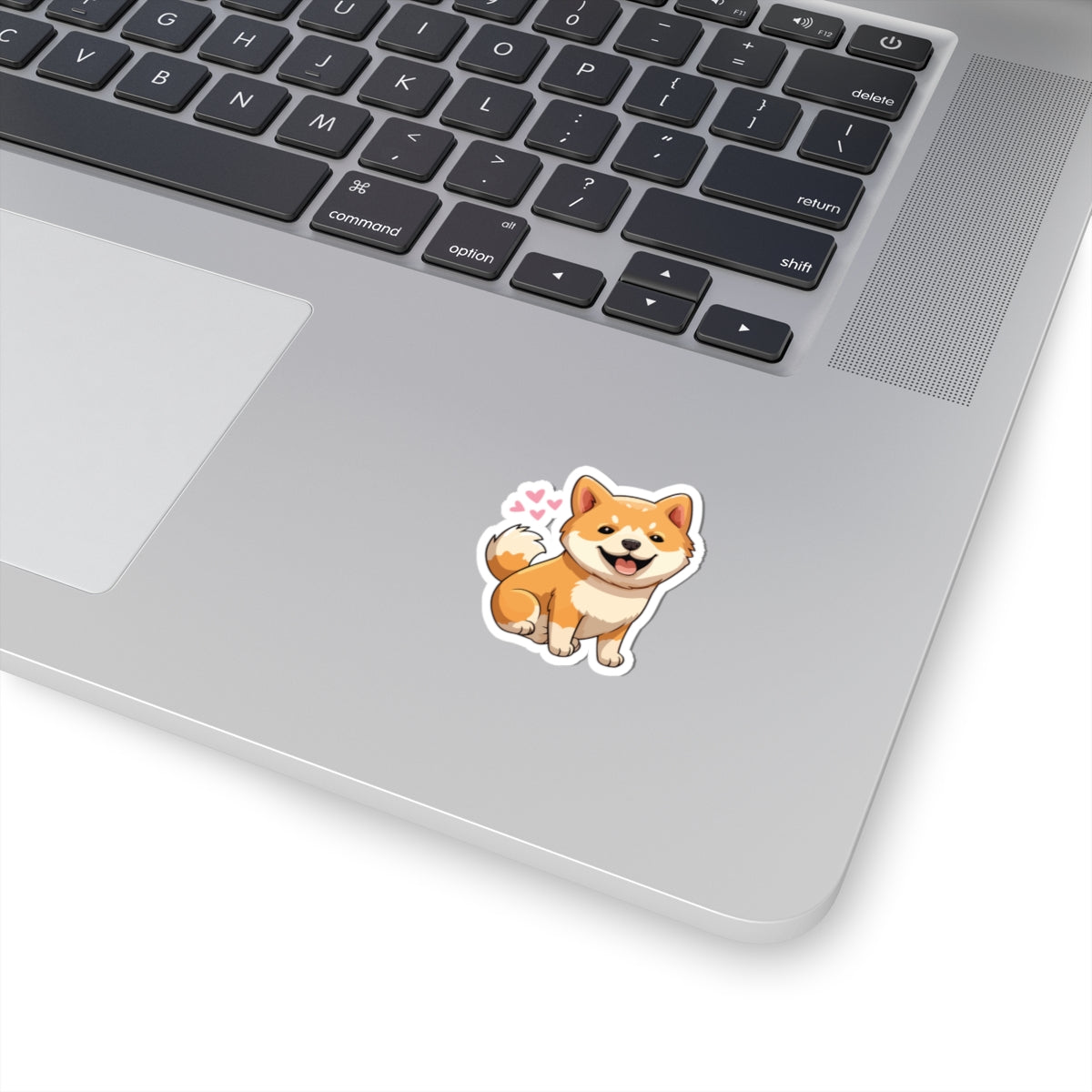 Cute Shiba Inu Love Kiss-Cut Sticker