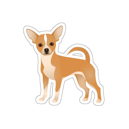 Tan Chihuahua Kiss-Cut Sticker