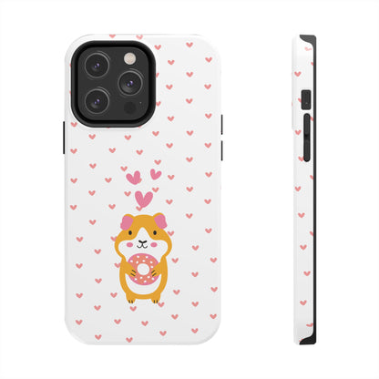 Cute Hamster & Donut Phone Case (Tough) -- [iPhone Only]