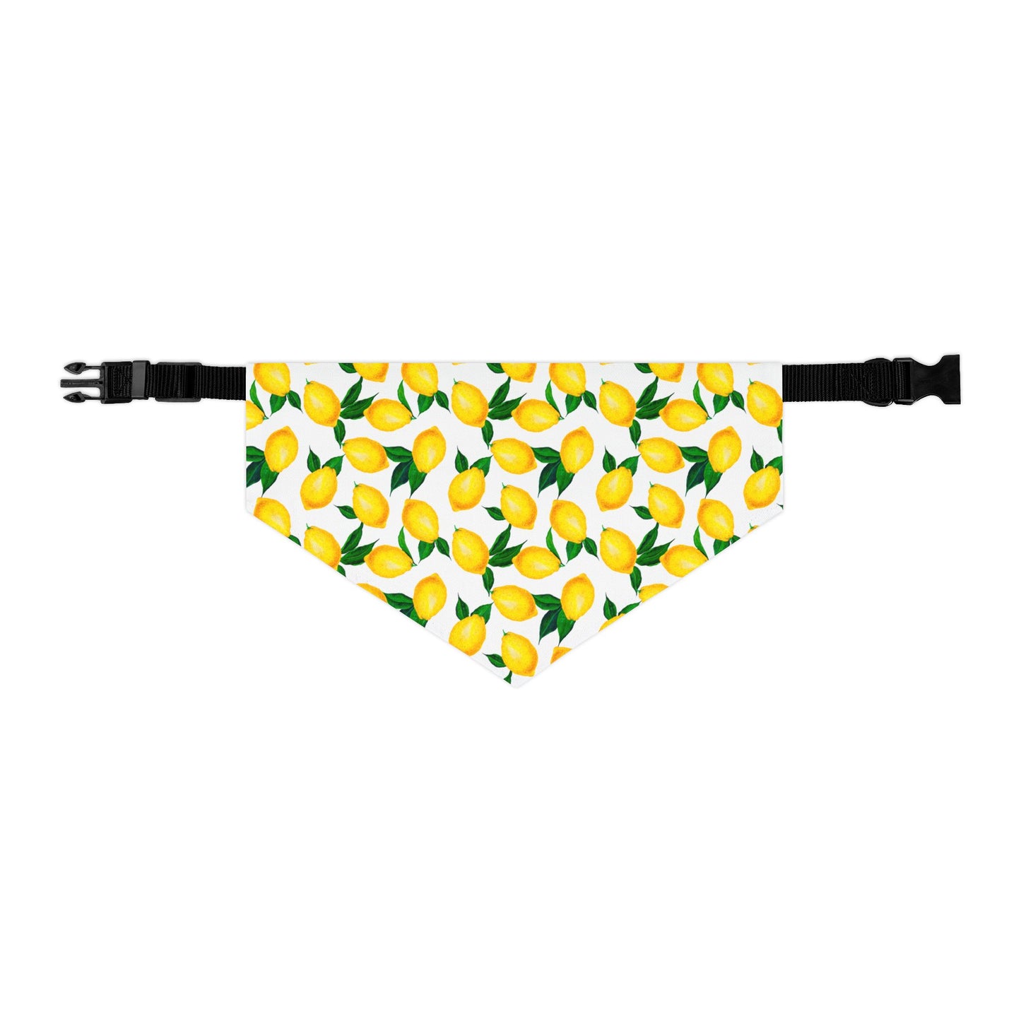 Lemon Print Pet Bandana Collar – Fresh Summer Bandana for Stylish Pets