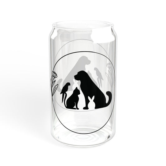 Animals Silhouette 16oz Sipper Glass