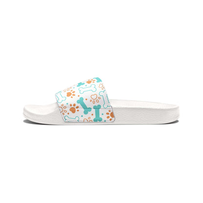 Dog Bone Pattern Slide Sandals