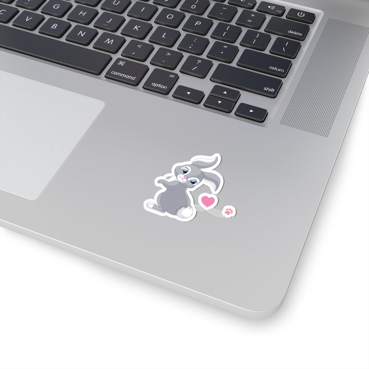 Cute Rabbit Love Kiss-Cut Sticker