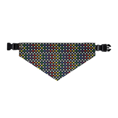 PRIDE, Rainbow Heart Pattern Pet Bandana Collar (S - XL)