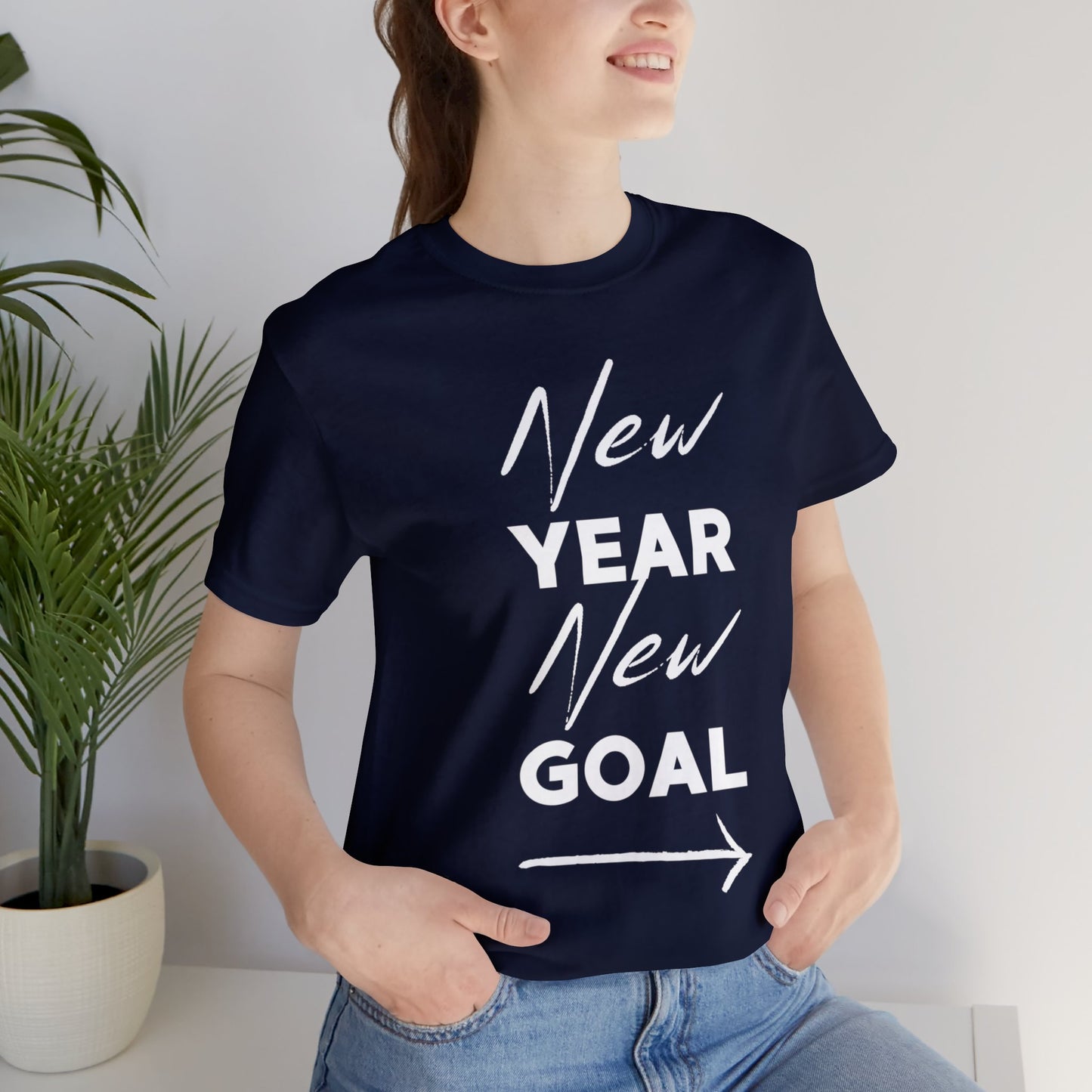 "New Year, New Goal -- Become a Foster" T-Shirt Unisex Short Sleeve Tee (Multiple Sizes & Colors)