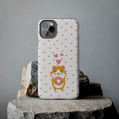 Cute Hamster & Donut Phone Case (Tough) -- [iPhone Only]