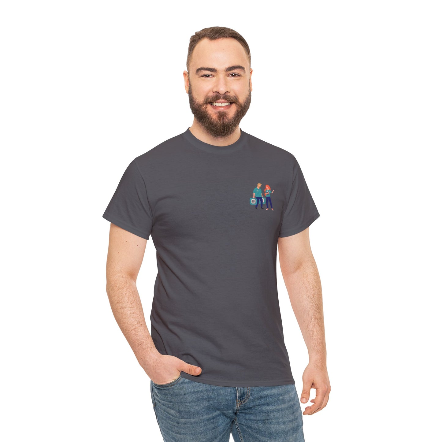 Animal Shelter Cotton Tee "Heroes of the Rescue: Celebrating Shelter Workers, Animal Control, and Vet Care