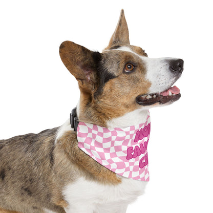 "Mom's Favorite Child" Pink Bandana Collar - Stylish Accessory for Beloved Pets