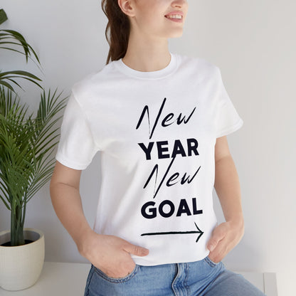 "New Year, New Goal -- Become a Foster" T-Shirt Unisex Short Sleeve Tee (Multiple Sizes & Colors)