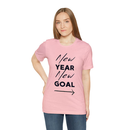 "New Year, New Goal -- Become a Foster" T-Shirt Unisex Short Sleeve Tee (Multiple Sizes & Colors)