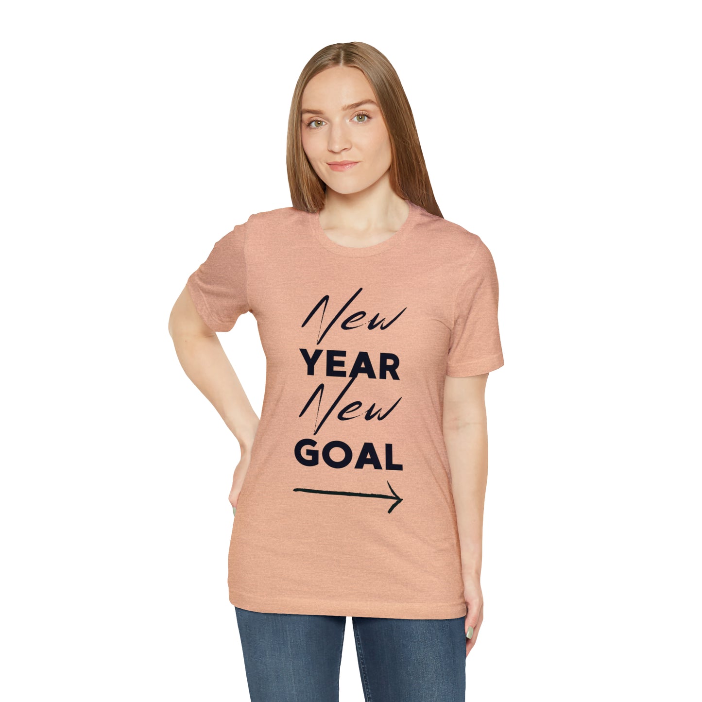 "New Year, New Goal -- Become a Foster" T-Shirt Unisex Short Sleeve Tee (Multiple Sizes & Colors)