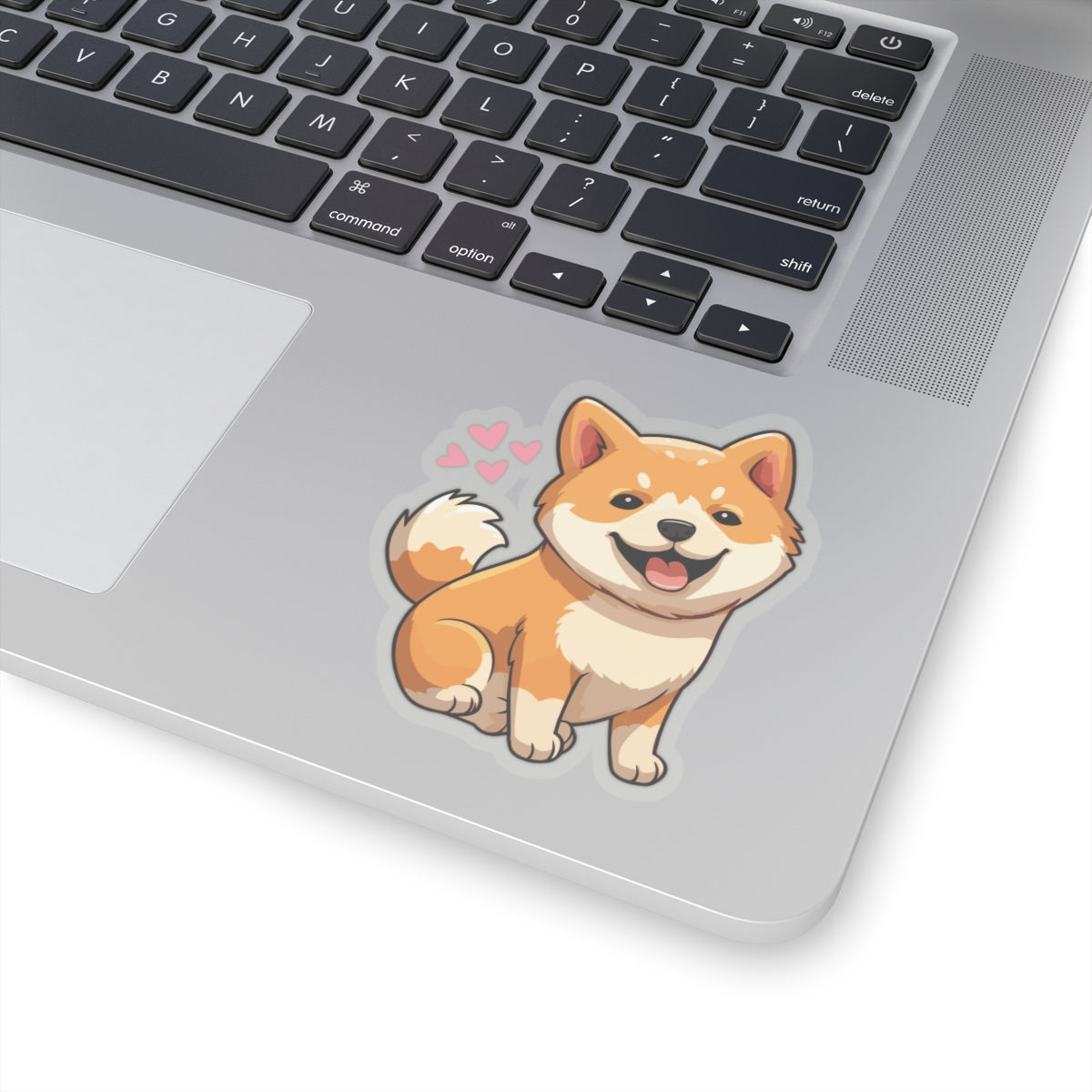 Cute Shiba Inu Love Kiss-Cut Sticker