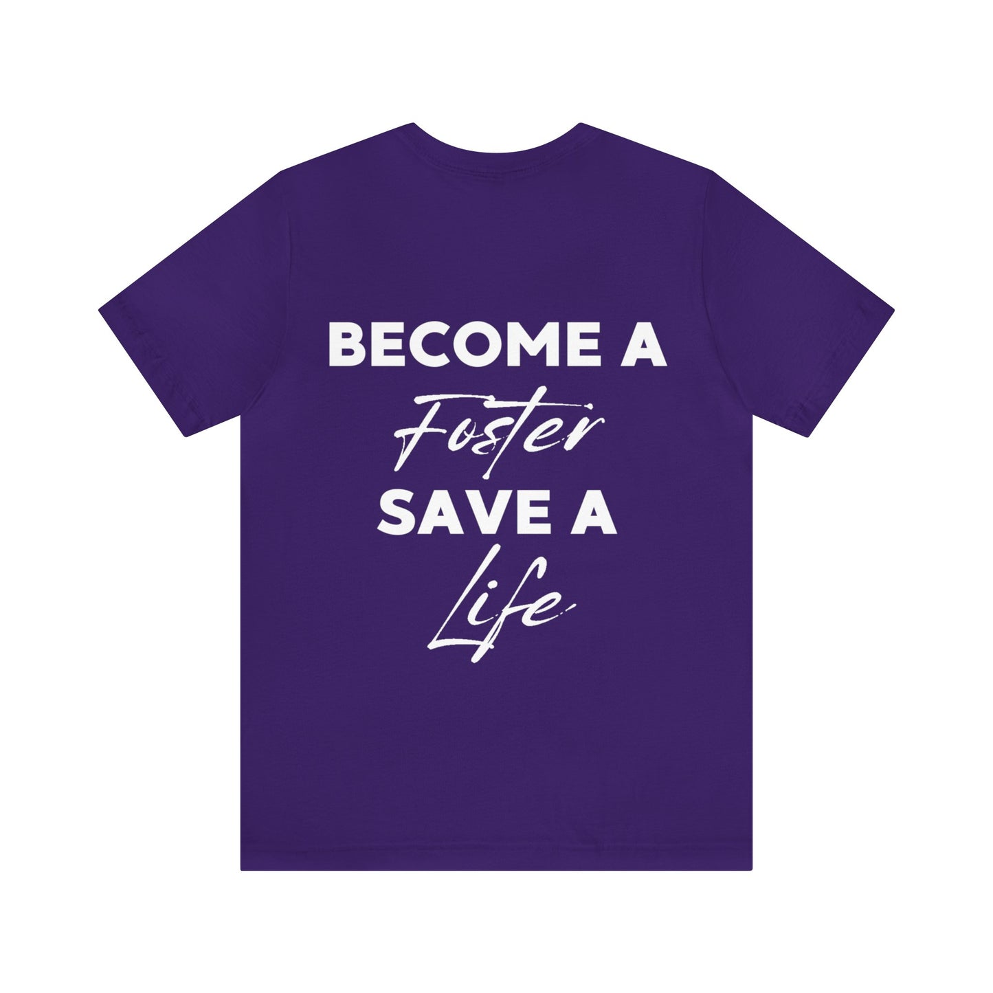 "New Year, New Goal -- Become a Foster" T-Shirt Unisex Short Sleeve Tee (Multiple Sizes & Colors)