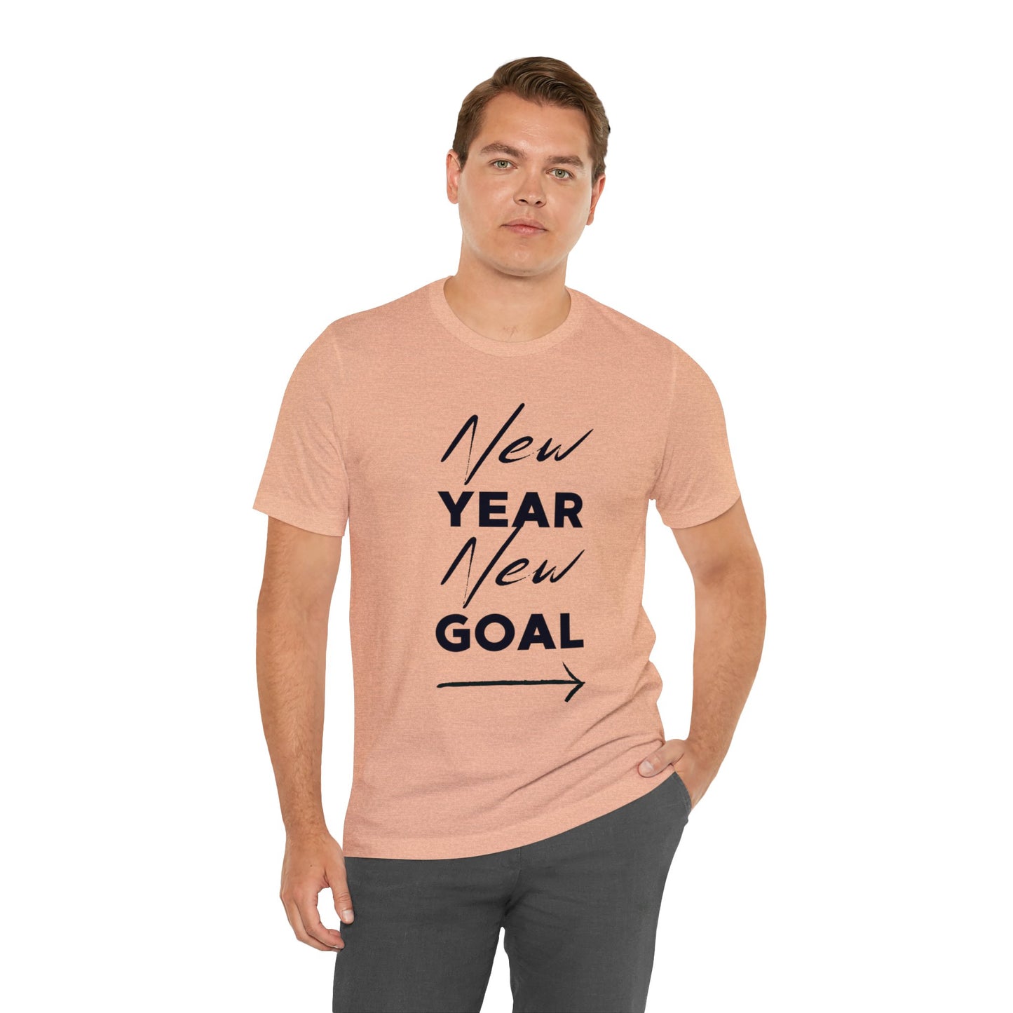 "New Year, New Goal -- Become a Foster" T-Shirt Unisex Short Sleeve Tee (Multiple Sizes & Colors)