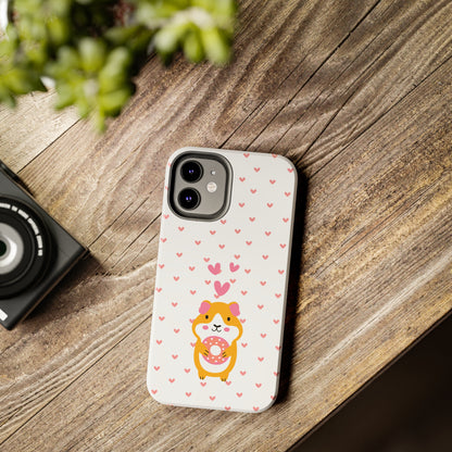 Cute Hamster & Donut Phone Case (Tough) -- [iPhone Only]