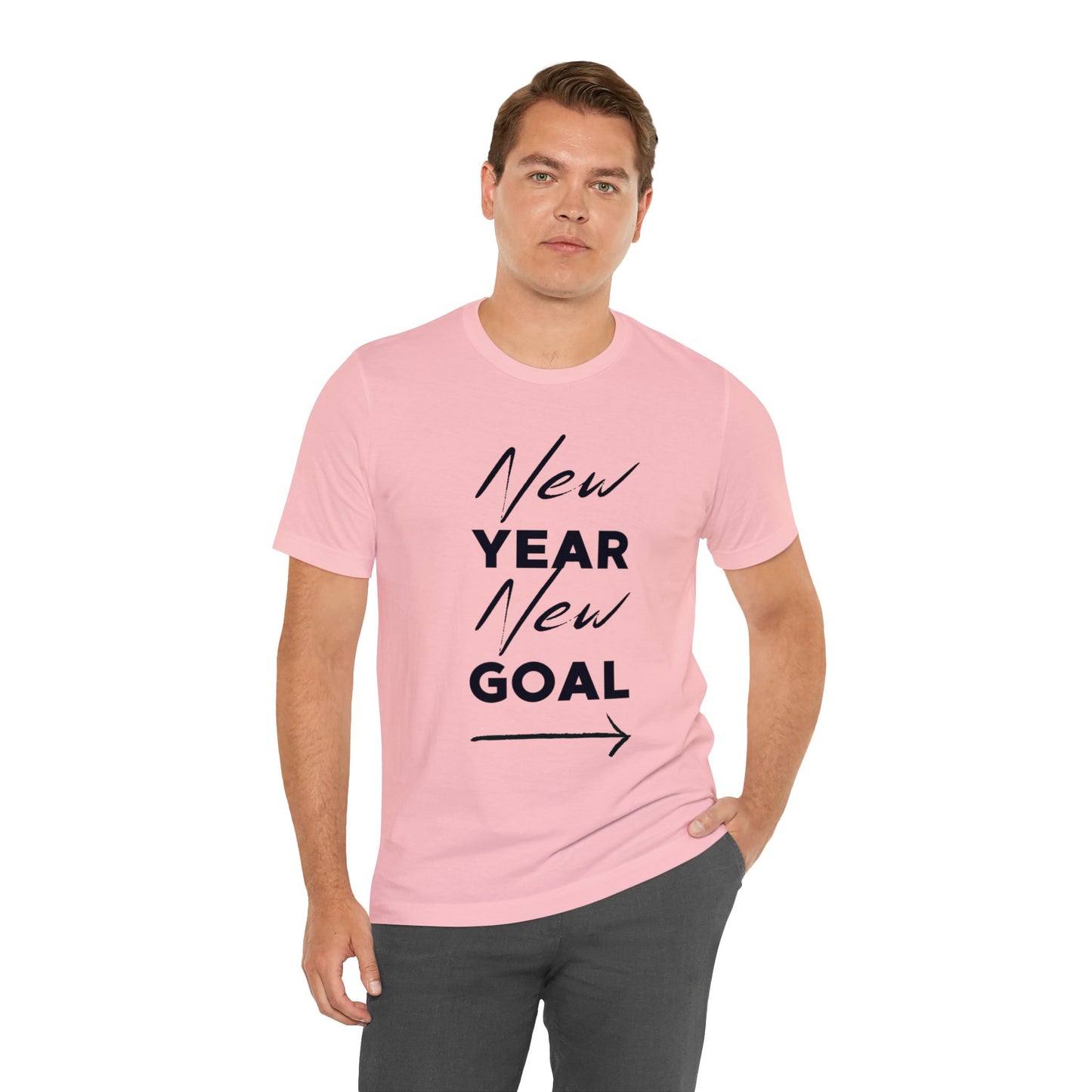 "New Year, New Goal -- Become a Foster" T-Shirt Unisex Short Sleeve Tee (Multiple Sizes & Colors)