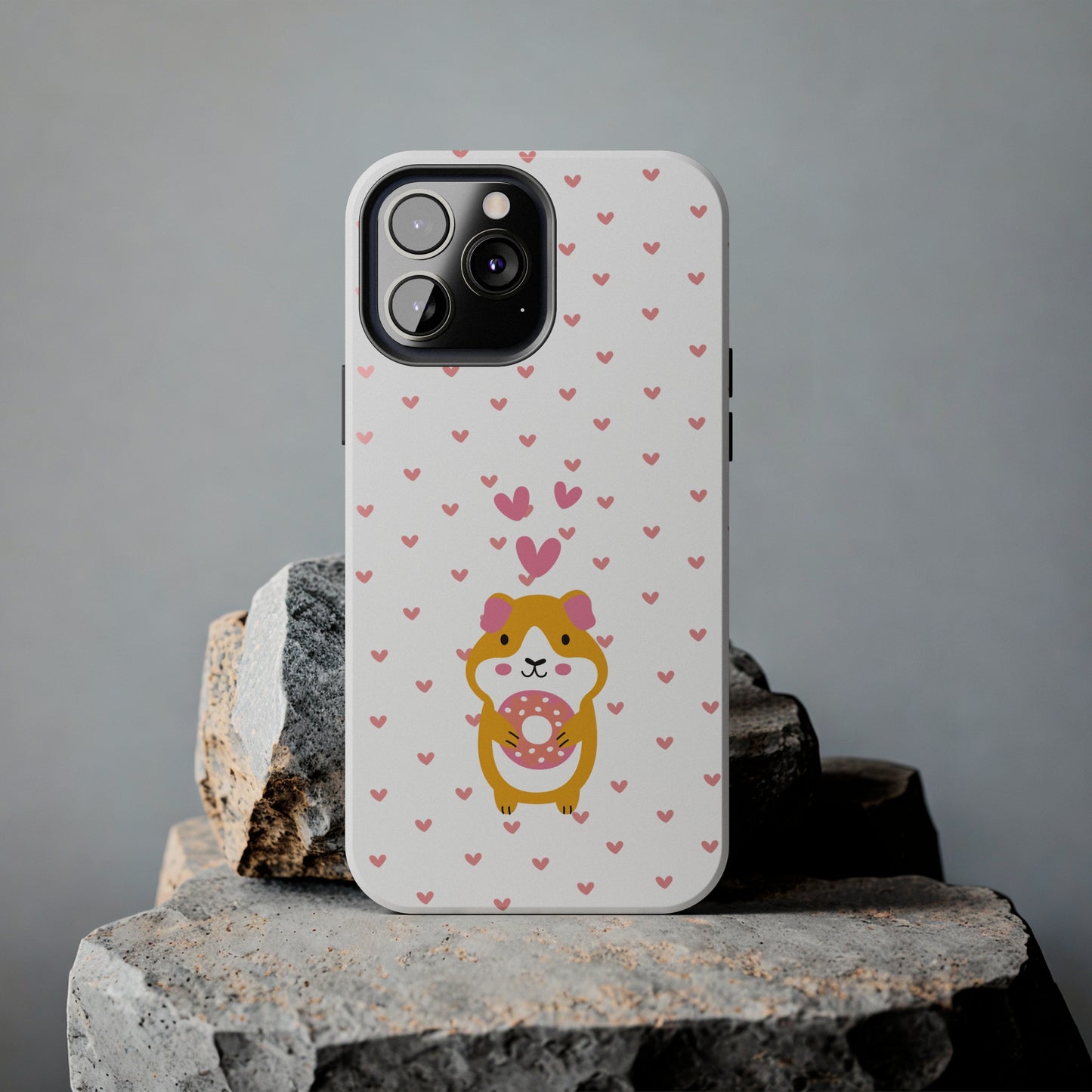 Cute Hamster & Donut Phone Case (Tough) -- [iPhone Only]