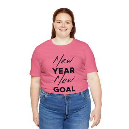 "New Year, New Goal -- Become a Foster" T-Shirt Unisex Short Sleeve Tee (Multiple Sizes & Colors)