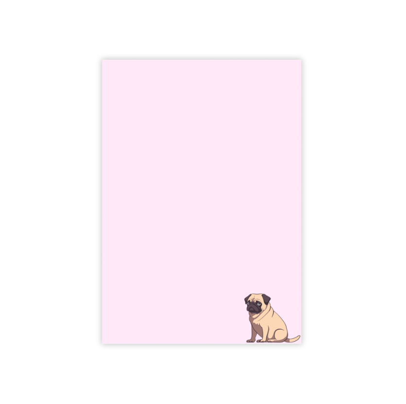 Pug Post-it® Note Pads (Multiple Sizes & Colors)