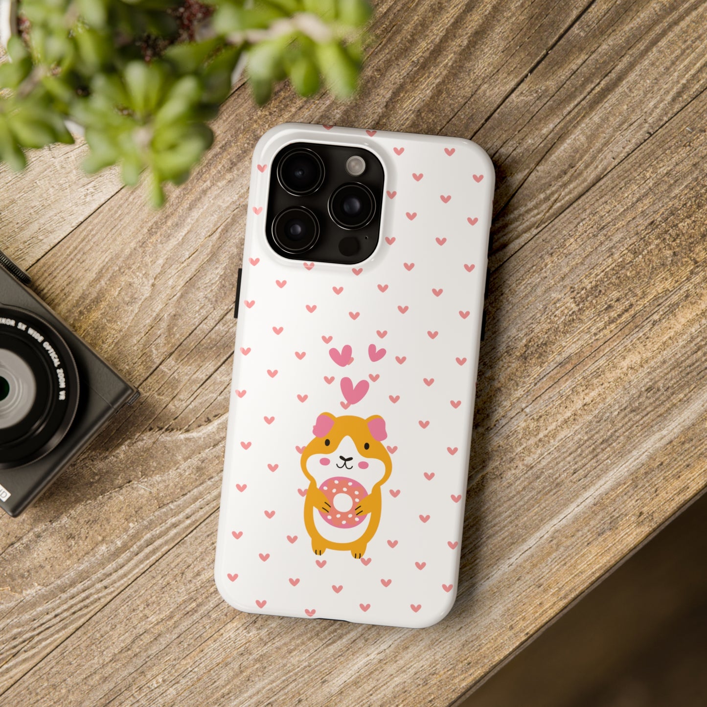 Cute Hamster & Donut Phone Case (Tough) -- [iPhone Only]