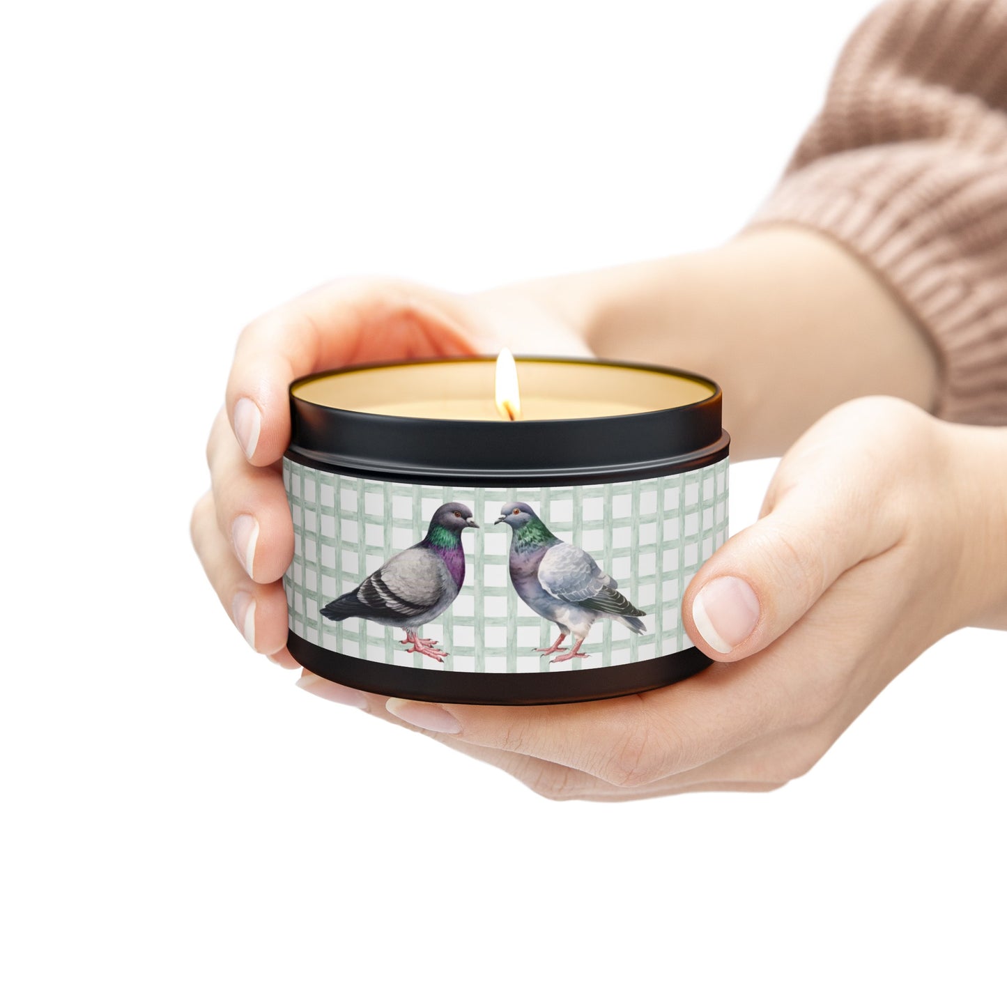 Pigeon Spring Themed Tin Candle