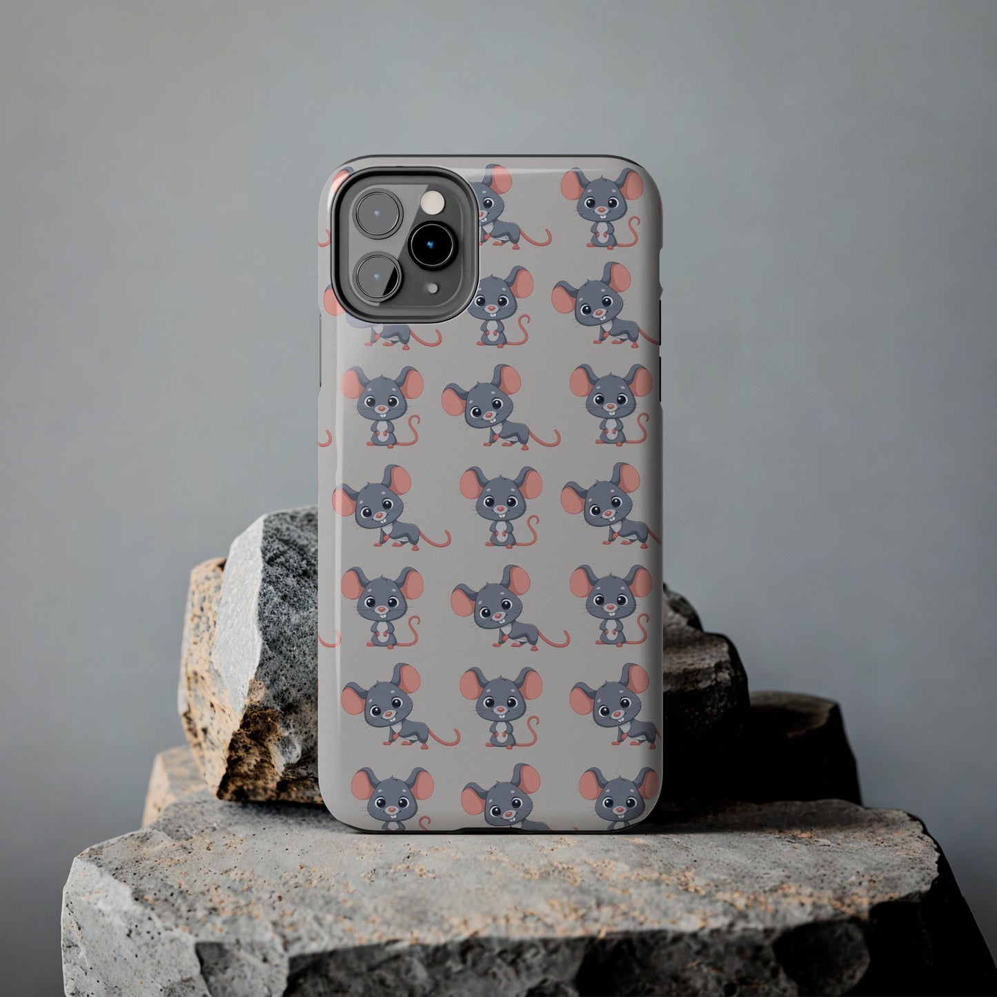 Cute Rat Pattern Phone Case (Tough) -- [iPhone Only]