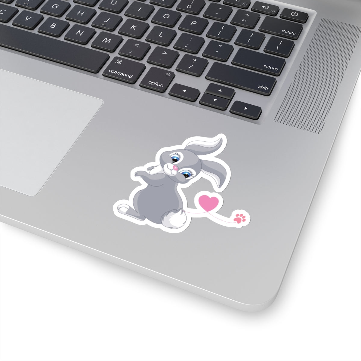 Cute Rabbit Love Kiss-Cut Sticker