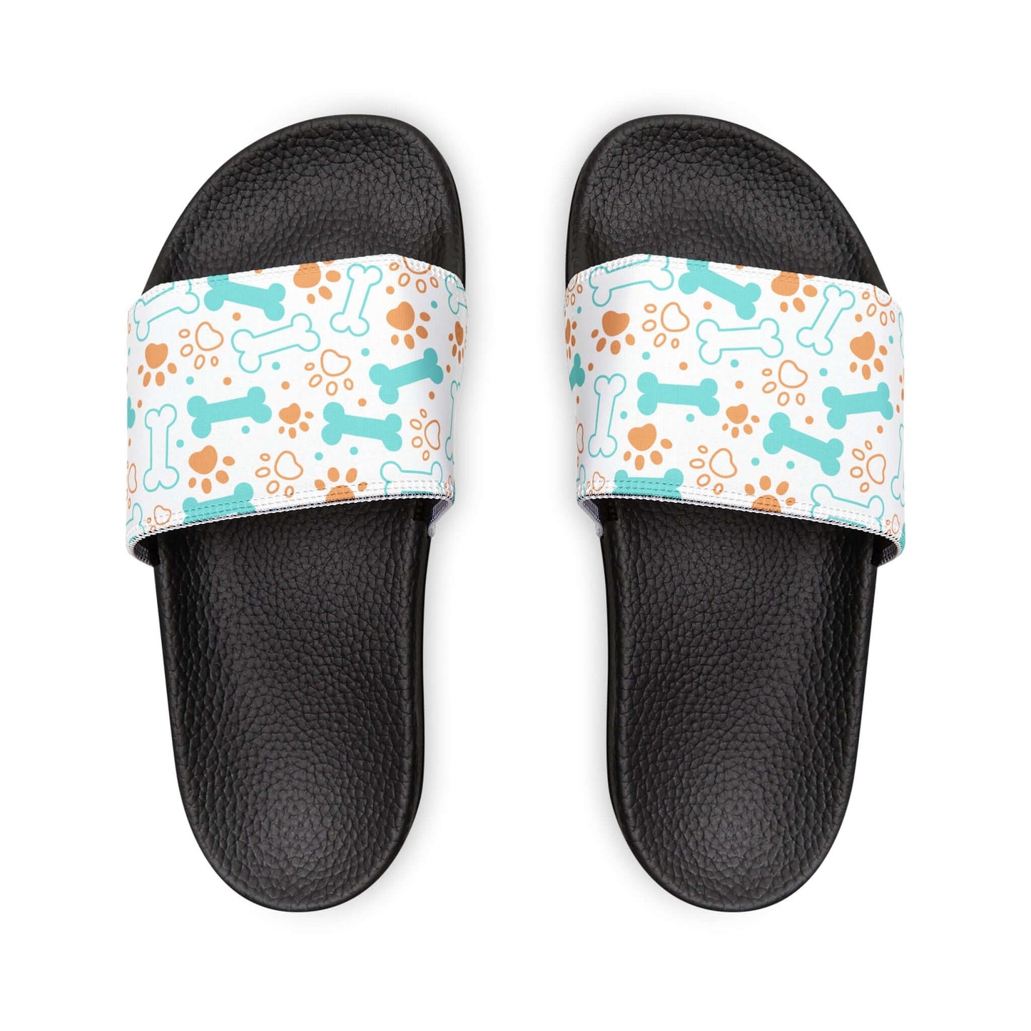 Dog Bone Pattern Slide Sandals