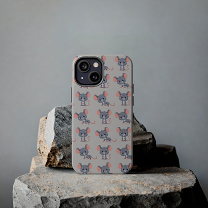 Cute Rat Pattern Phone Case (Tough) -- [iPhone Only]