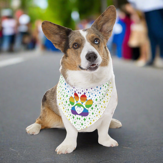 PRIDE, Rainbow Pet Bandana Collar (S - XL)