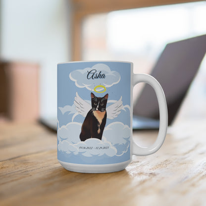 Personalized Rainbow Angel 🌈🐾💕 Ceramic Mug