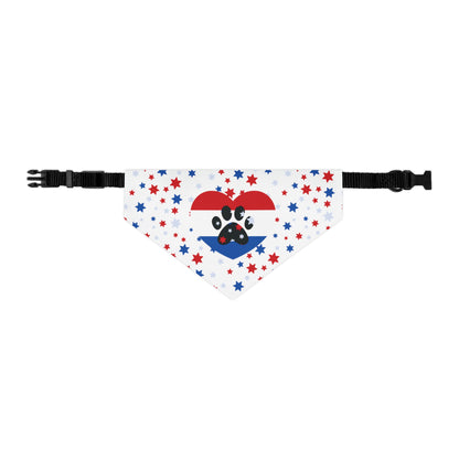 U.S.A., American, Red, White & Blue Pet Bandana Collar (S - XL)