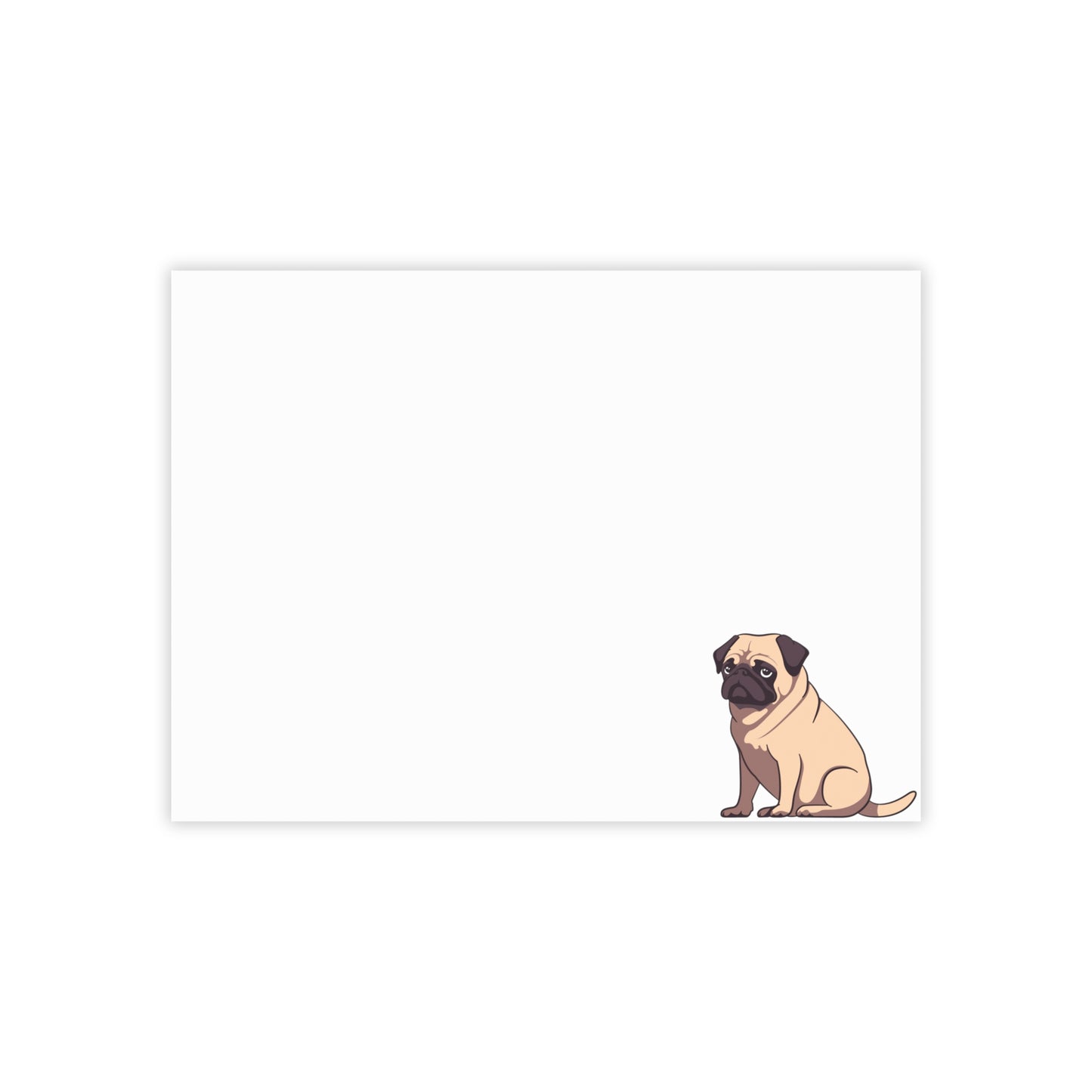 Pug Post-it® Note Pads (Multiple Sizes & Colors)