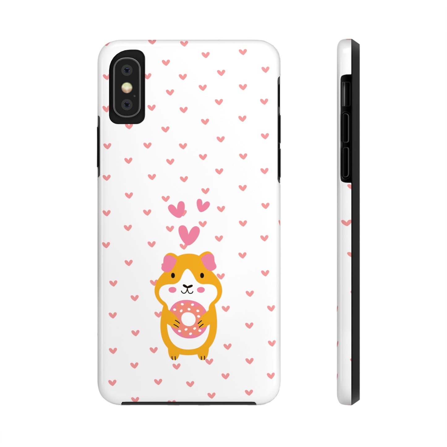 Cute Hamster & Donut Phone Case (Tough) -- [iPhone Only]