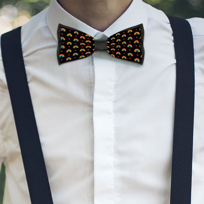 Rainbow Bow Tie for Men