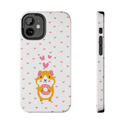 Cute Hamster & Donut Phone Case (Tough) -- [iPhone Only]