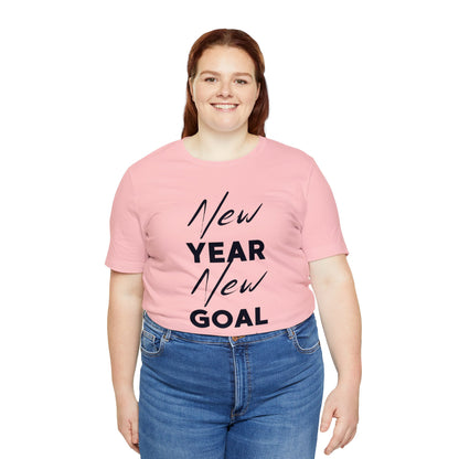 "New Year, New Goal -- Become a Foster" T-Shirt Unisex Short Sleeve Tee (Multiple Sizes & Colors)