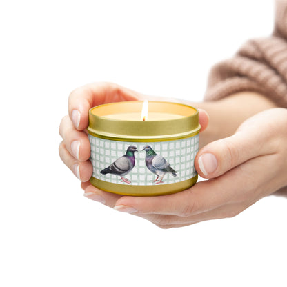 Pigeon Spring Themed Tin Candle