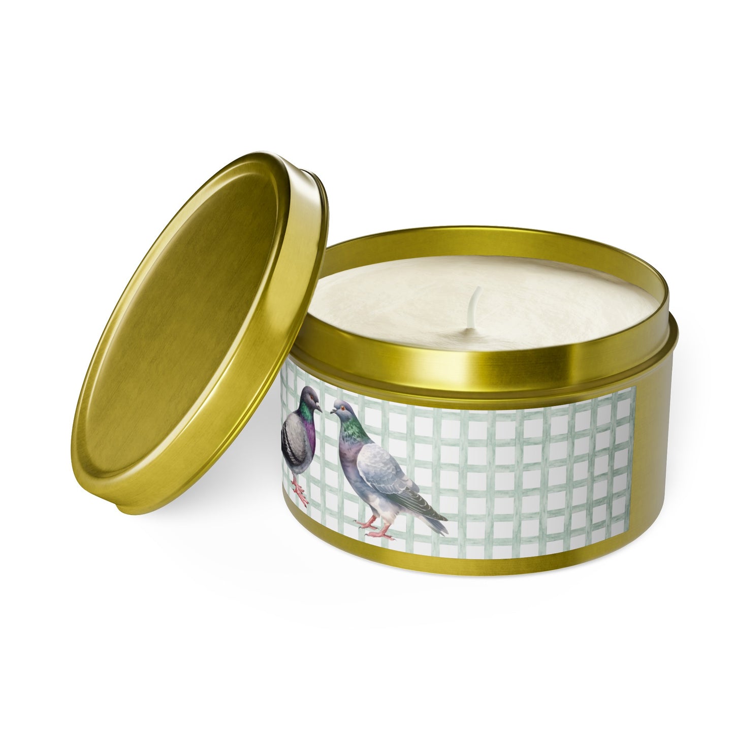 Pigeon Spring Themed Tin Candle