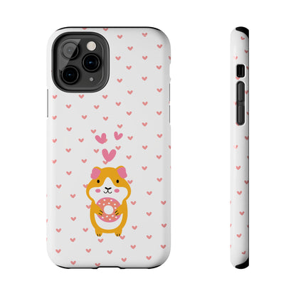 Cute Hamster & Donut Phone Case (Tough) -- [iPhone Only]