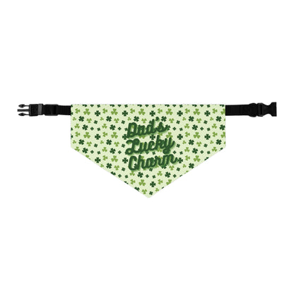 "Dad's Lucky Charm" St. Patrick's Day Pet Bandana Collar