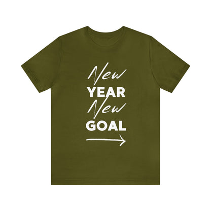 "New Year, New Goal -- Become a Foster" T-Shirt Unisex Short Sleeve Tee (Multiple Sizes & Colors)