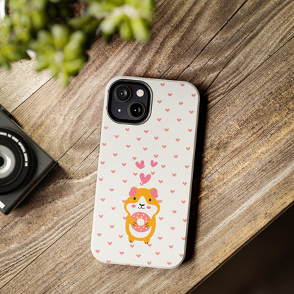 Cute Hamster & Donut Phone Case (Tough) -- [iPhone Only]