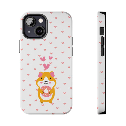 Cute Hamster & Donut Phone Case (Tough) -- [iPhone Only]