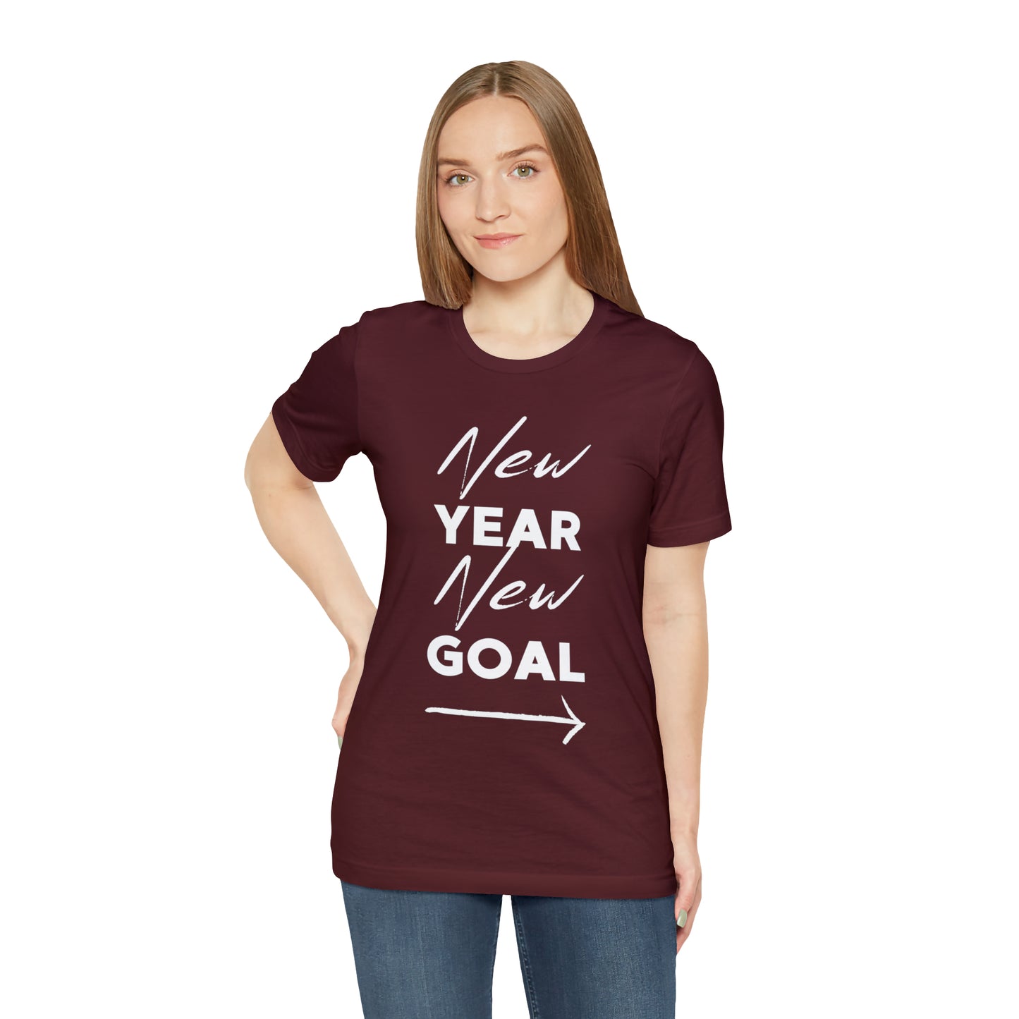 "New Year, New Goal -- Become a Foster" T-Shirt Unisex Short Sleeve Tee (Multiple Sizes & Colors)