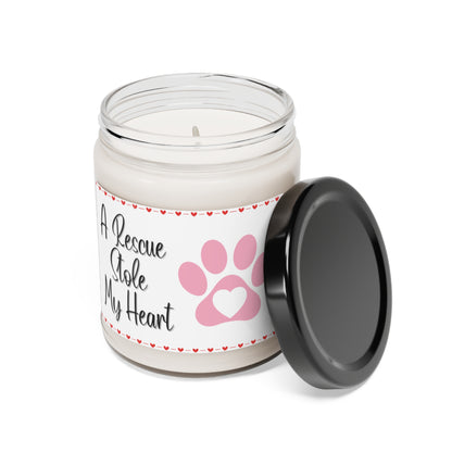 Rescue Love Scented Soy Candle "A Rescue Stole My Heart" (5 Scents)| Love & Paws Collection