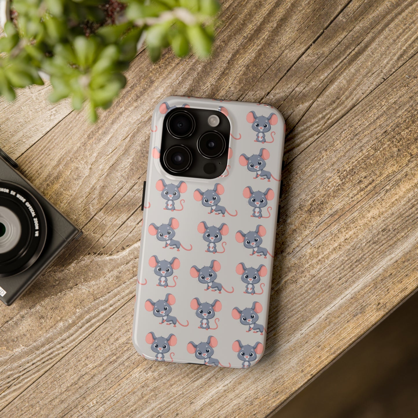 Cute Rat Pattern Phone Case (Tough) -- [iPhone Only]