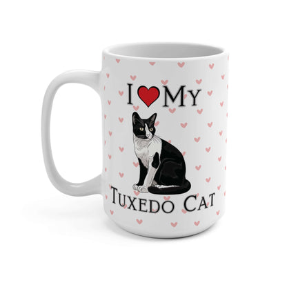 "I Love My Tuxedo Cat" Mug, Tuxedo Cat Love Mug, Tuxedo Cat Dog Mug - Love & Paws Collection