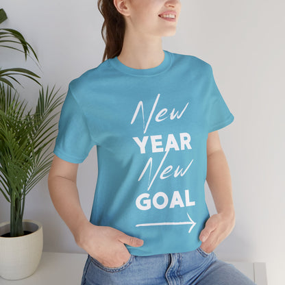 "New Year, New Goal -- Become a Foster" T-Shirt Unisex Short Sleeve Tee (Multiple Sizes & Colors)