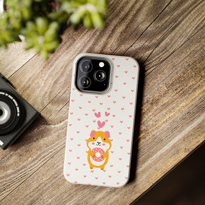 Cute Hamster & Donut Phone Case (Tough) -- [iPhone Only]